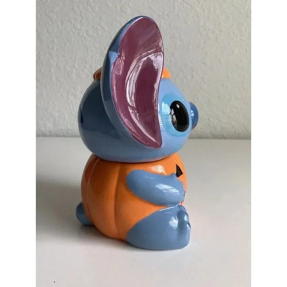 Disney Pumpkin Stitch Halloween Cookie Jar 2022 Stitch from Lilo‎ & Stitch NEW